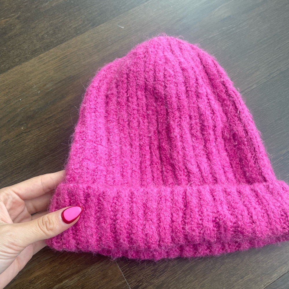 Cozy Pink Knit Beanie
